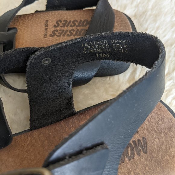 Italian Leather Sandals, black - Picture 3 of 4